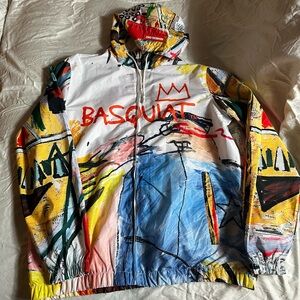 Members Only + Jean-Michel Basquiat windbreaker!  Men’s Lg.